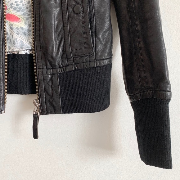 Mackage for Aritzia Ellie Black Leather Jacket - Picture 4 of 13